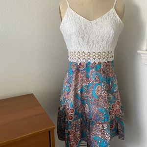 Summer crochet top dress